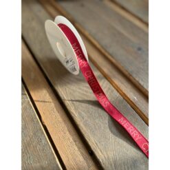 NASTRO MERRY XMAS H. 1,5CM ROSSO
