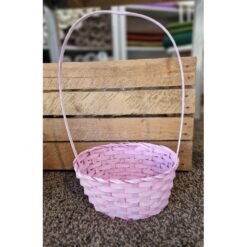 CESTINO IN VIMINI ROSA 21X36CM