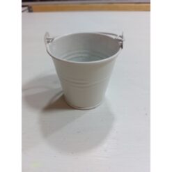 VASO METALLO BIANCO 6X4CM