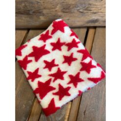 LANA COTTA DECORATA STELLE ROSSA 30X150 CM