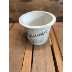 VASO LEGNO GRANDE STELLA DI NATALE DIAM. 18CM - H. 14CM