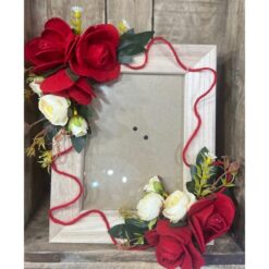 CORNICE CON BOCCIOLI DI ROSA ROSSO KIT