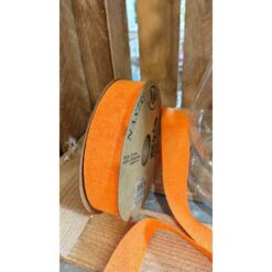 NASTRO COTONE ARANCIO H. 2,5CM