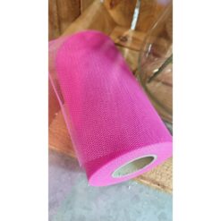 TULLE A NASTRO H.15CM FUXIA
