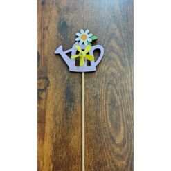 DECORAZIONE LEGNO ANNAFFIATOIO LILLA H. 30CM