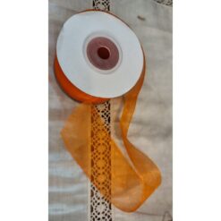 NASTRO ARANCIO ORGANZA H.4CM