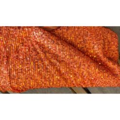 TESSUTO PAILLETTES ARANCIO 45X125 CM