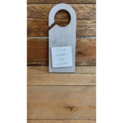 TAG MANIGLIA LEGNO "HAPPY" H. 20CM