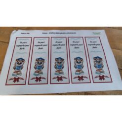 PANNELLO SEGNALIBRO GUFO LAUREA 20X30CM