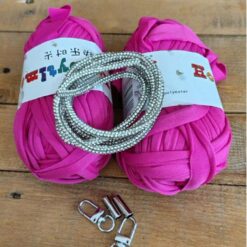 PORTA CELLULARE UNCINETTO FUXIA KIT