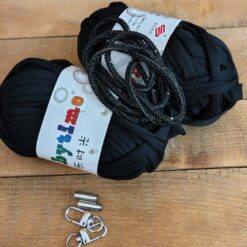 PORTA CELLULARE UNCINETTO NERO KIT