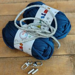 PORTA CELLULARE UNCINETTO JEANS KIT