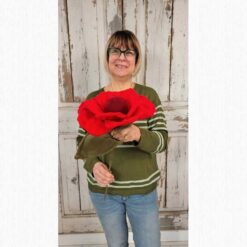 FIORE PER TE ROSSO CON PISTILLO BORDEAUX KIT