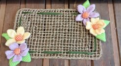 UN TAPPETO DI FIORI LILLA/GIALLO KIT