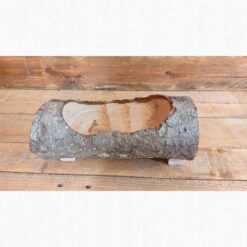 TRONCHETTO LEGNO SCAVATO H.10X10X20CM.