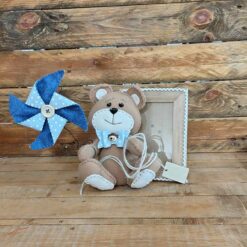 CORNICE ORSETTO GIRANDOLA AZZURRO KIT