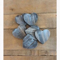CUORI IN LEGNO 5X5CM (NUM.6PZ)